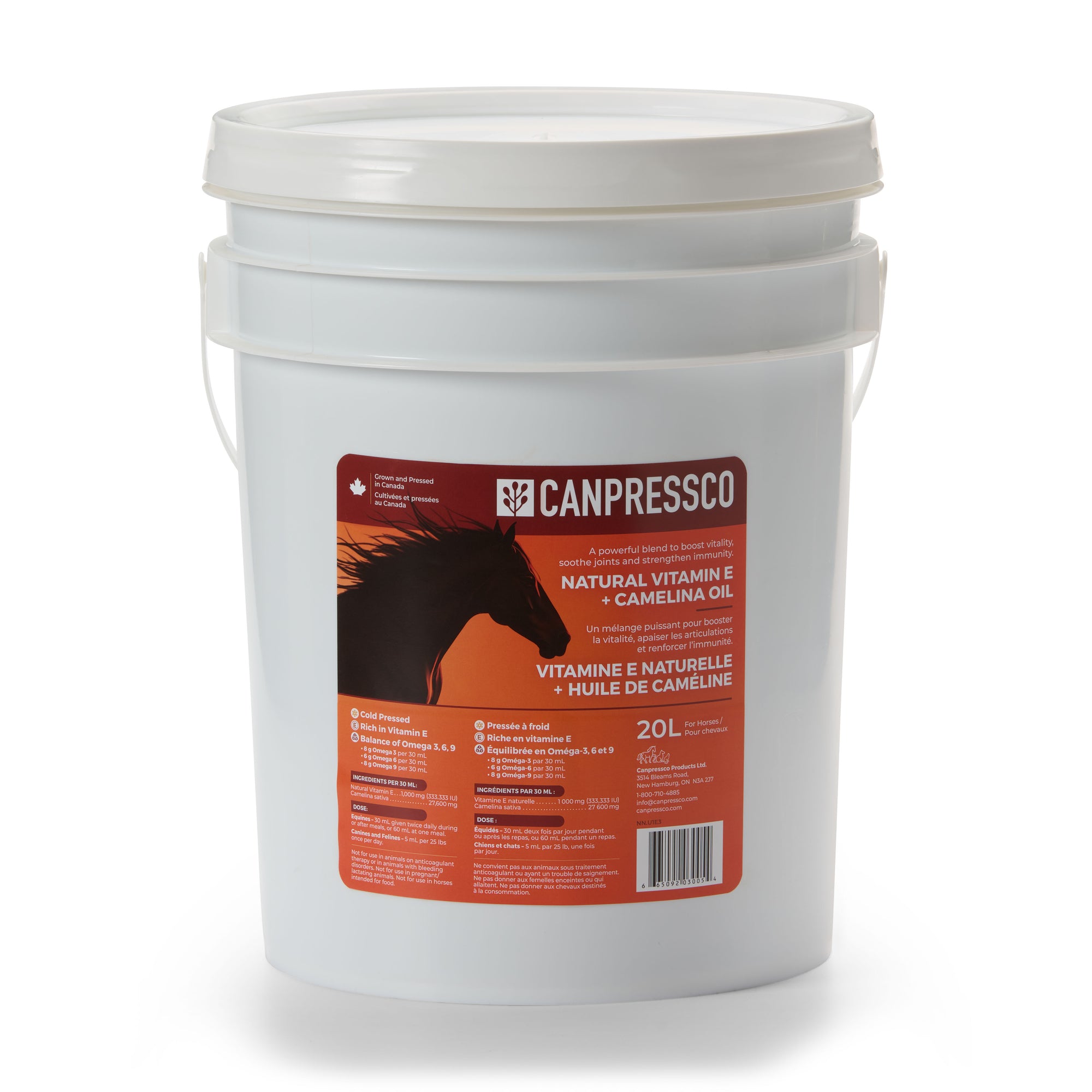 Natural Vitamin E + Camelina Oil - 20L Pail